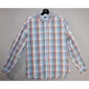 American Classics by Russell Simmons Blue Plaid Button Down Shirt Men's Small
